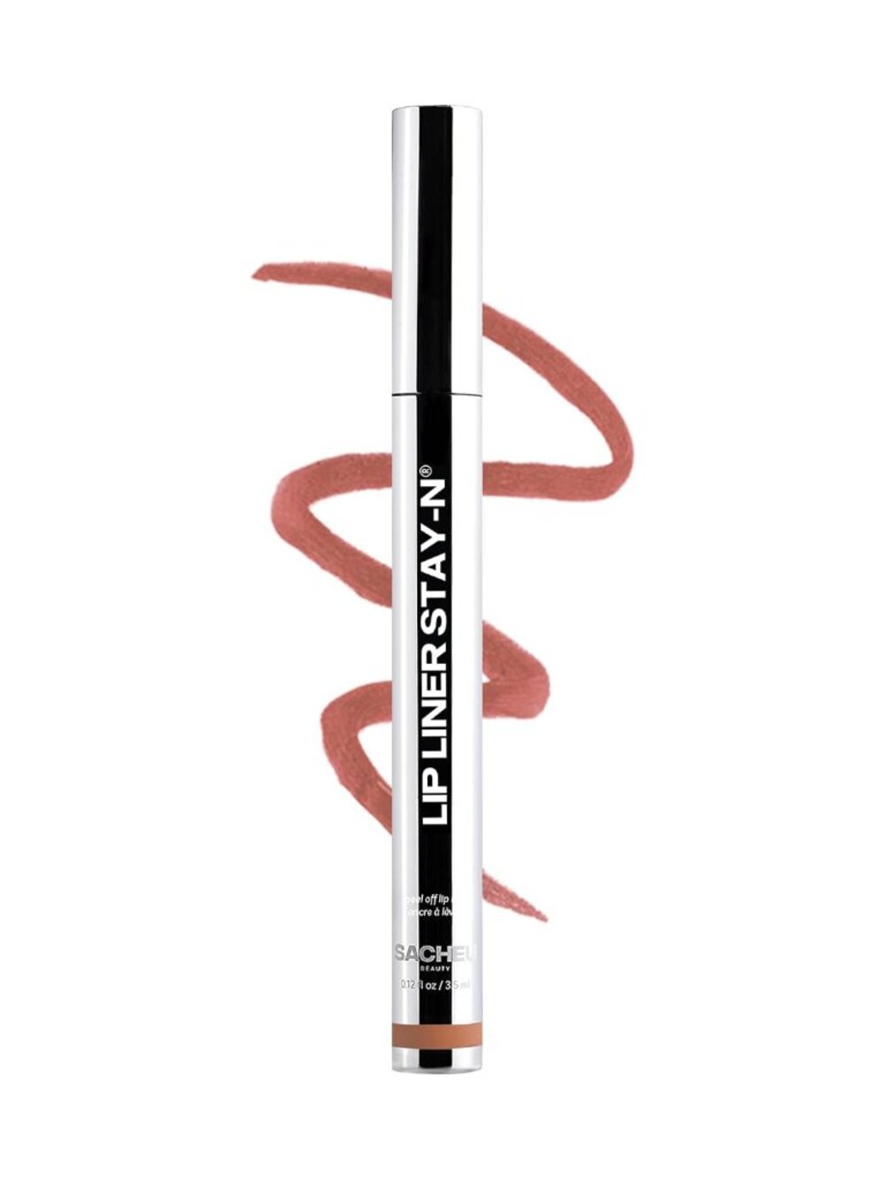 Sacheu Lip Liner STAY-N Peel Off Lip Stain, Longwear, p-INKED | Water-resistant
